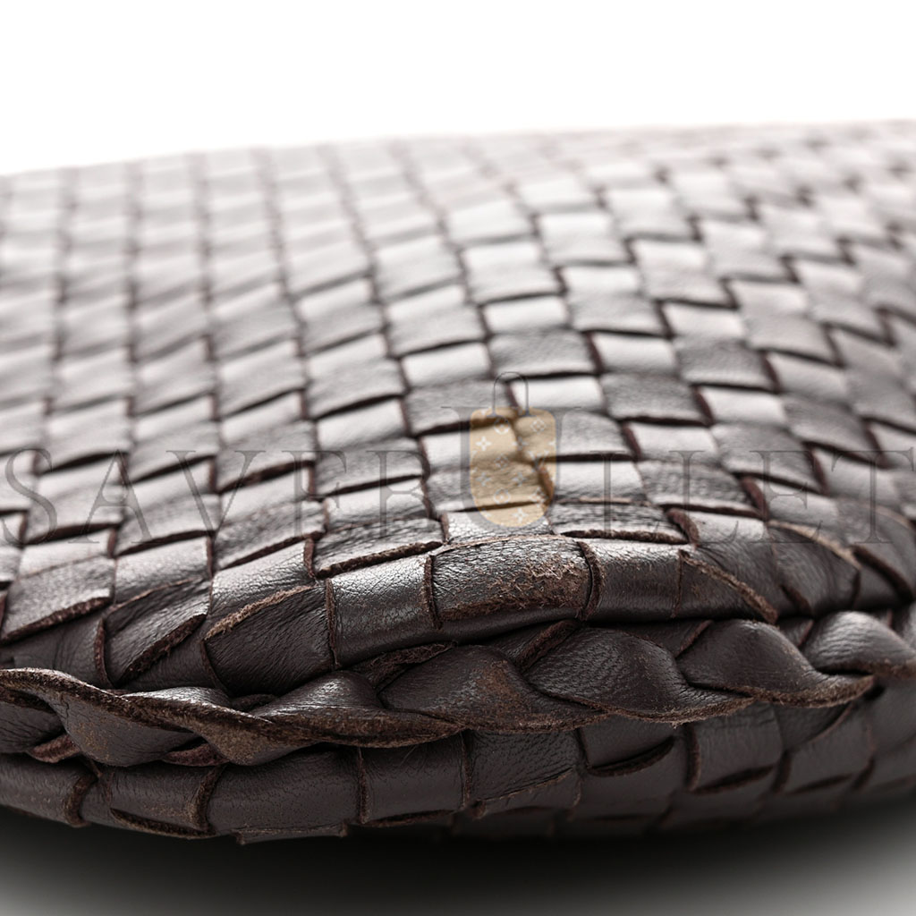 BOTTEGA VENETA NAPPA INTRECCIATO LARGE VENETA HOBO AUBERGINE (48*30*5cm)