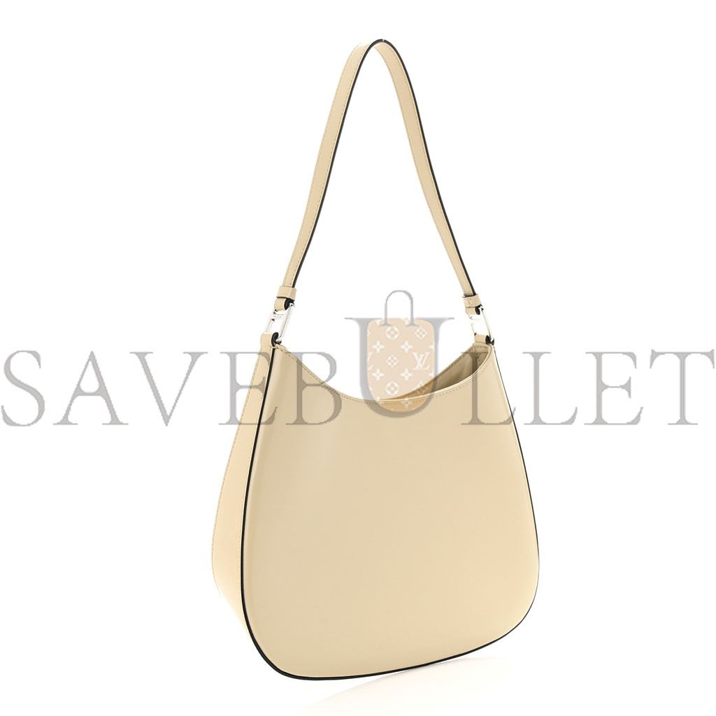 PRADA BRUSHED CALFSKIN CLEO SHOULDER BAG DESERT BEIGE (26*17*5cm)