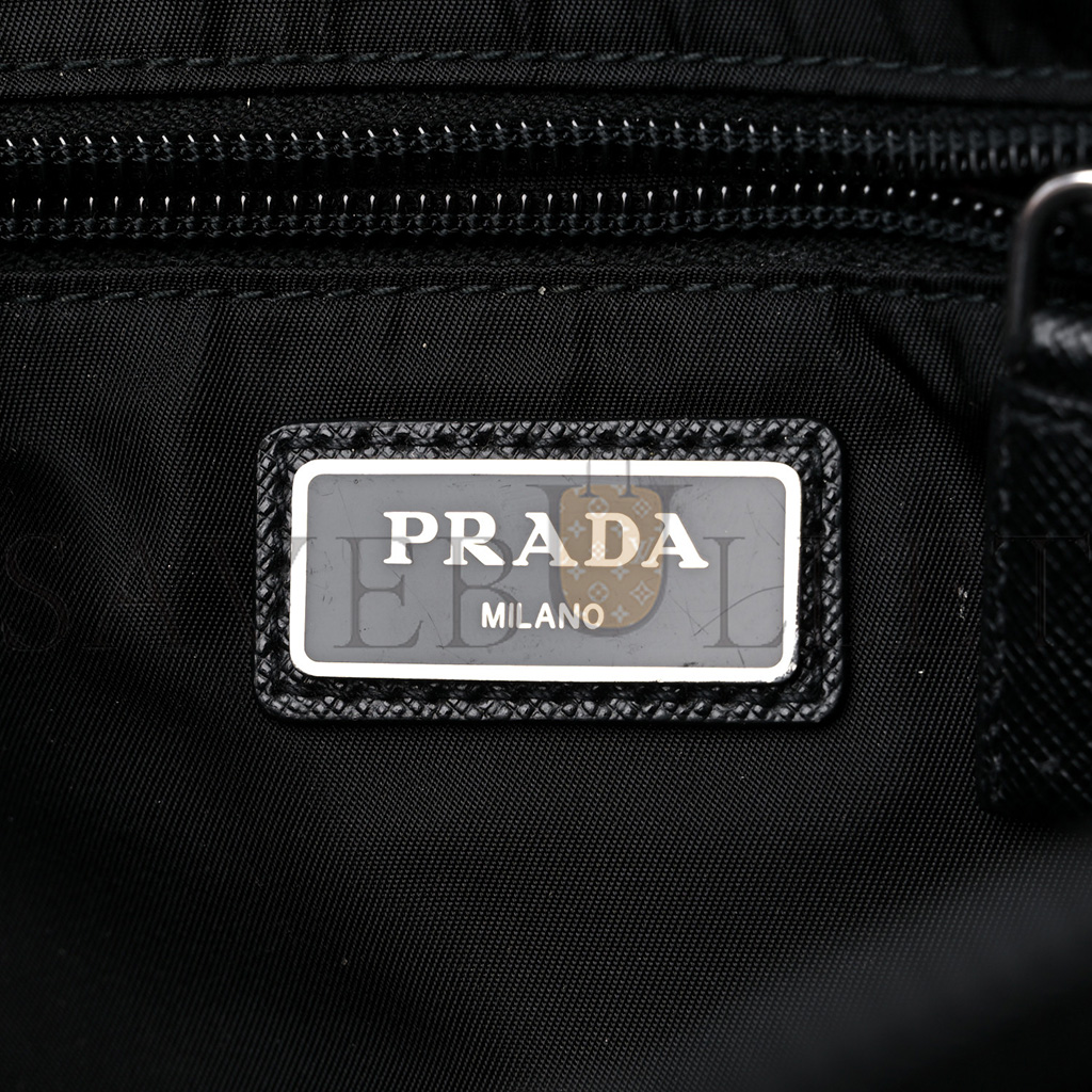 PRADA TESSUTO NYLON MONTAGNA HARNESS BAG BLACK (22*18*5cm)