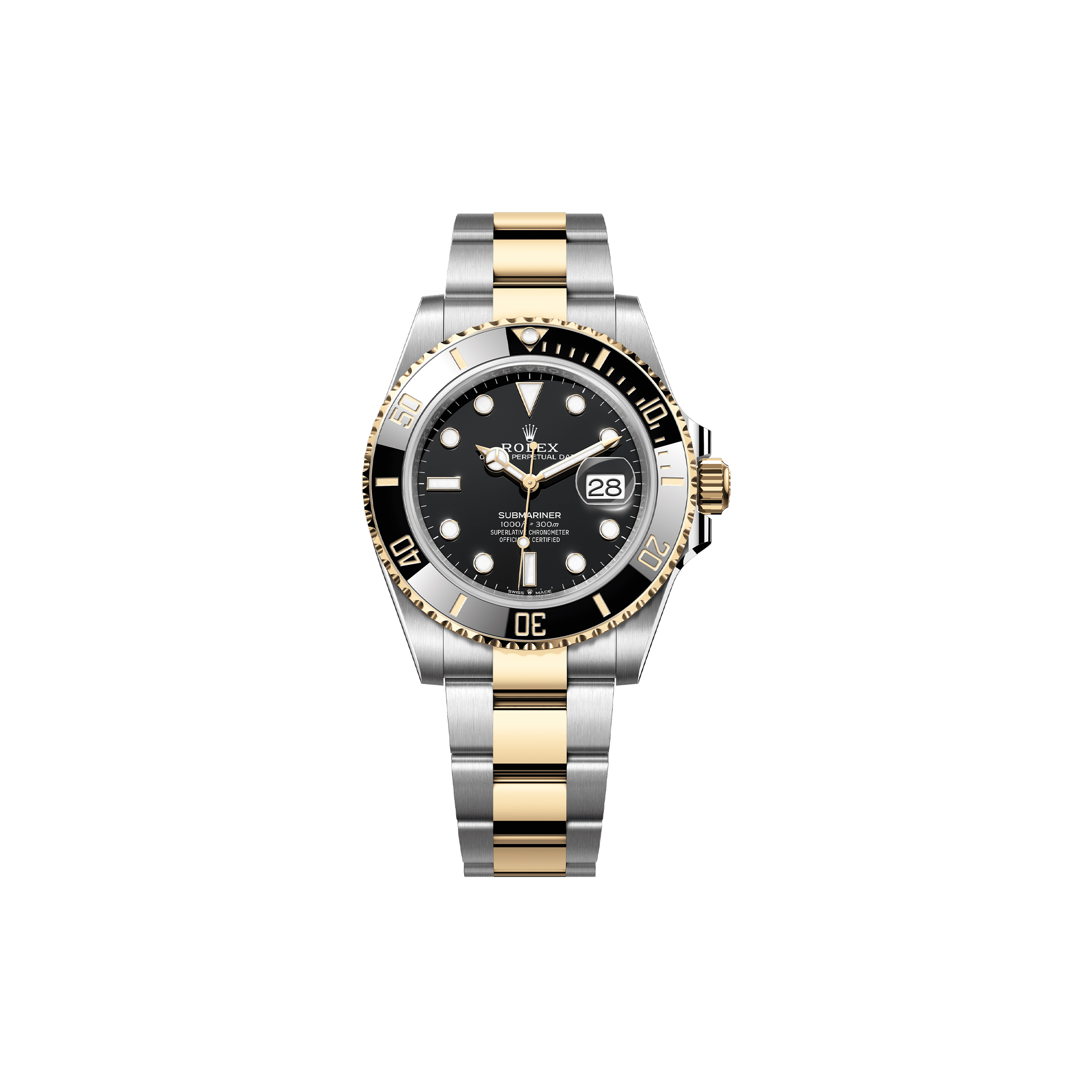 ROLEX SUBMARINER DATE OYSTER, 41 MM, OYSTERSTEEL AND YELLOW GOLD WATCH 126613LN