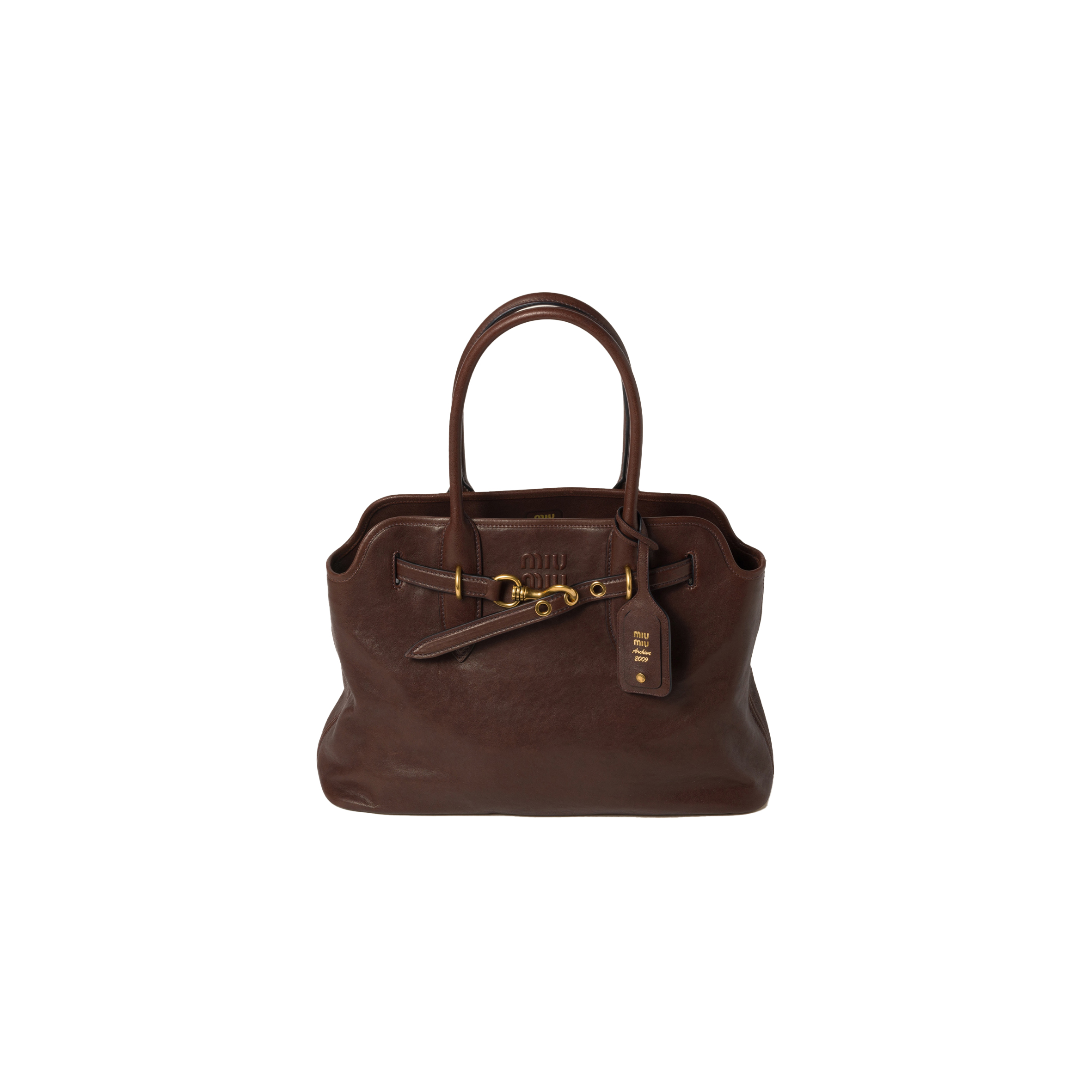 MIU MIU AVENTURE NAPPA LEATHER BAG 5BG291 (39*24*13cm)