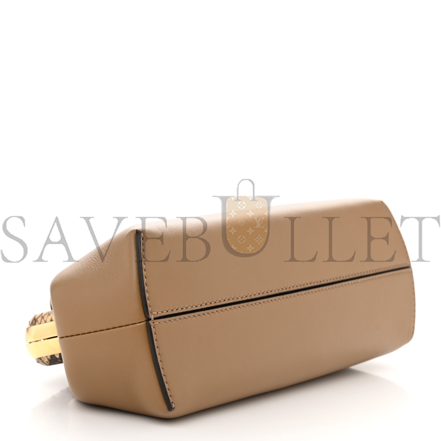 FENDI SHINY NAPPA SNAKESKIN SMALL FENDI FIRST SAND MAKE UP (24*19*9cm)