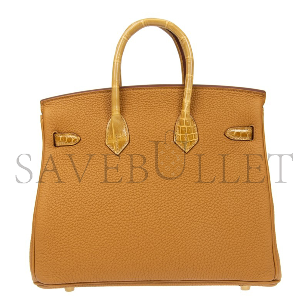 HERMES MASTER BIRKIN TOUCH 25 MILK TEA HANDBAG BK25TUAGTGGP (25*20*13cm)