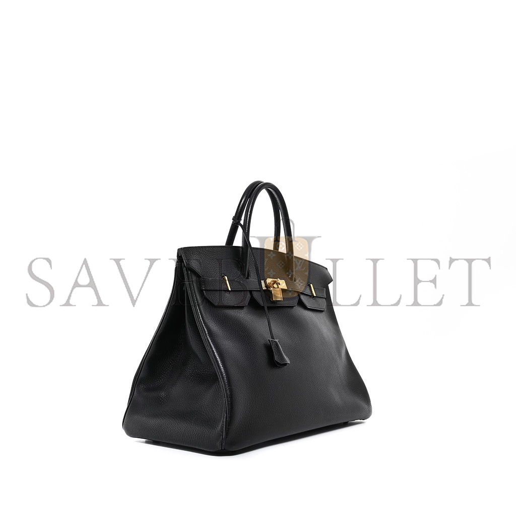 HERMÈS BIRKIN 40 TOGO LEATHER BLACK GOLD BUCKLE WS3148 (40*30*21cm)