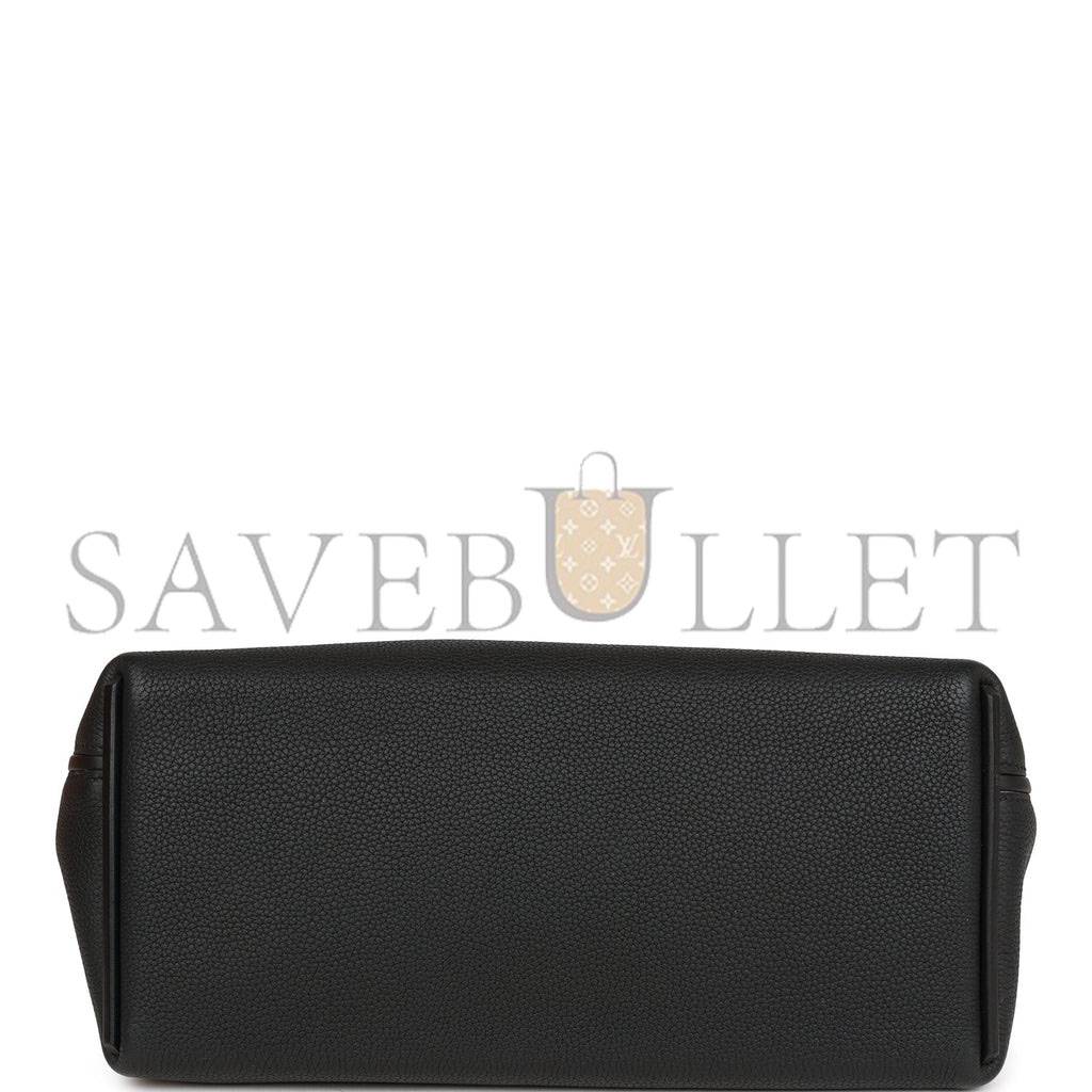 HERMES 2424 BAG 29 BLACK TOGO AND SWIFT GOLD HARDWARE (29*24*15cm)