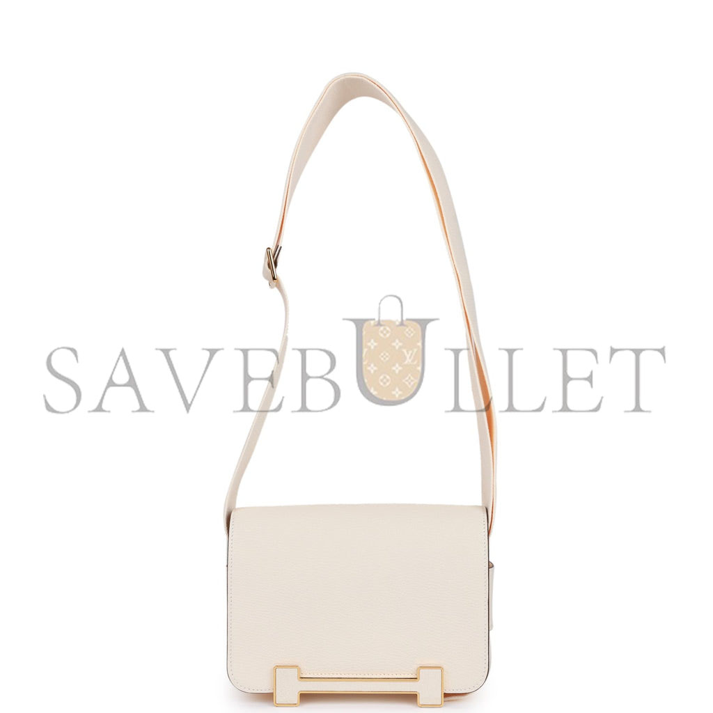 HERMES GETA NATA CHEVRE GOLD HARDWARE (20.3*14*6.4cm)