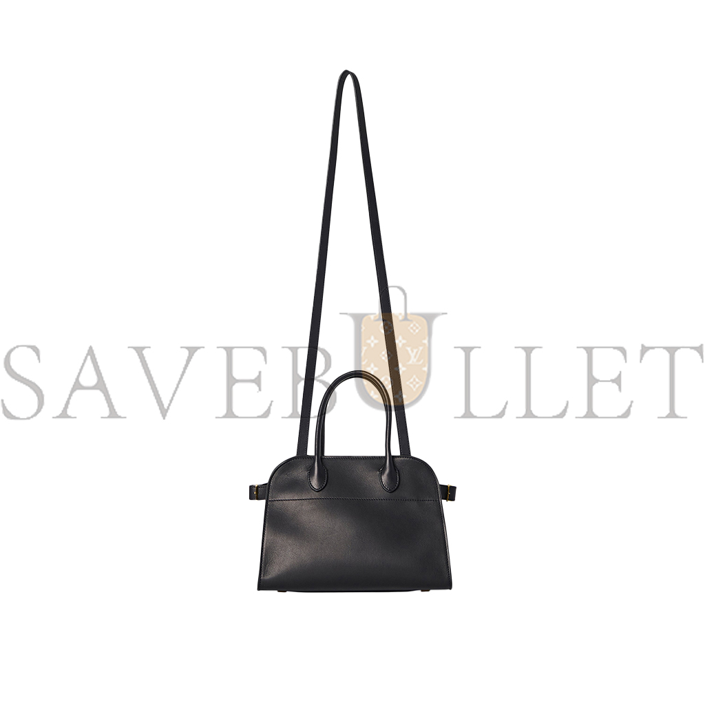 THE ROW SOFT MARGAUX 10 BAG IN LEATHER BLACK W1190L72BLSG (25*18*19cm)