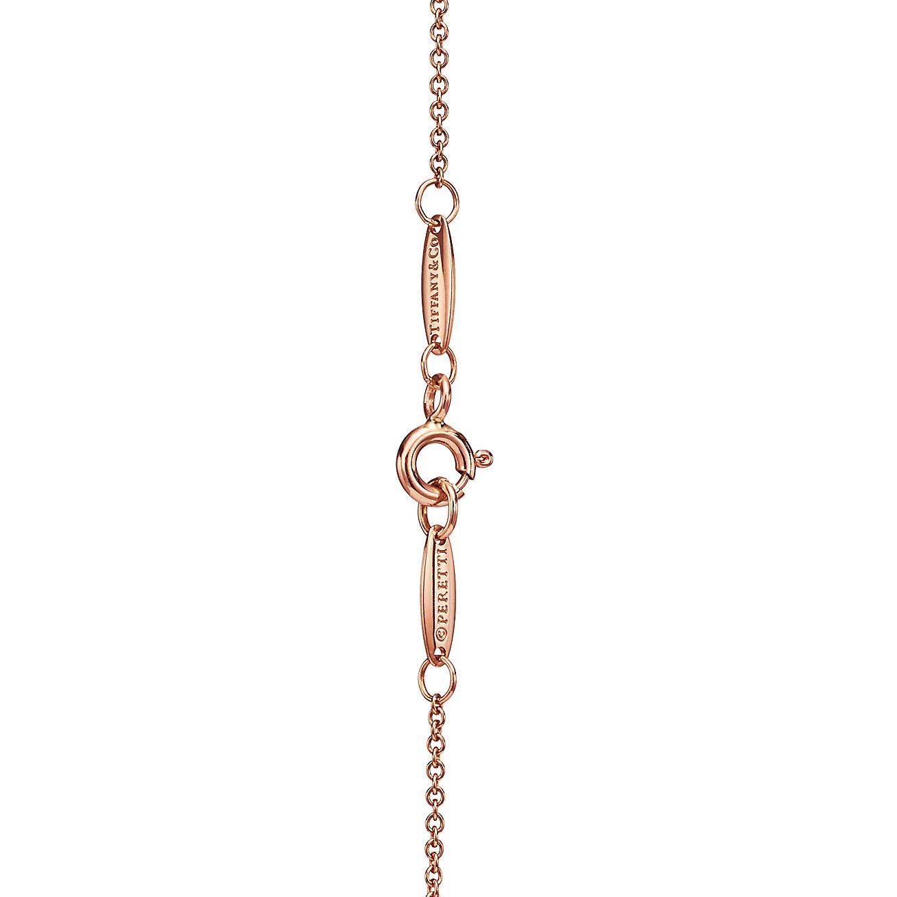 TIFFANY  ELSA PERETTI® DIAMONDS BY THE YARD® SPRINKLE NECKLACE IN ROSE GOLD