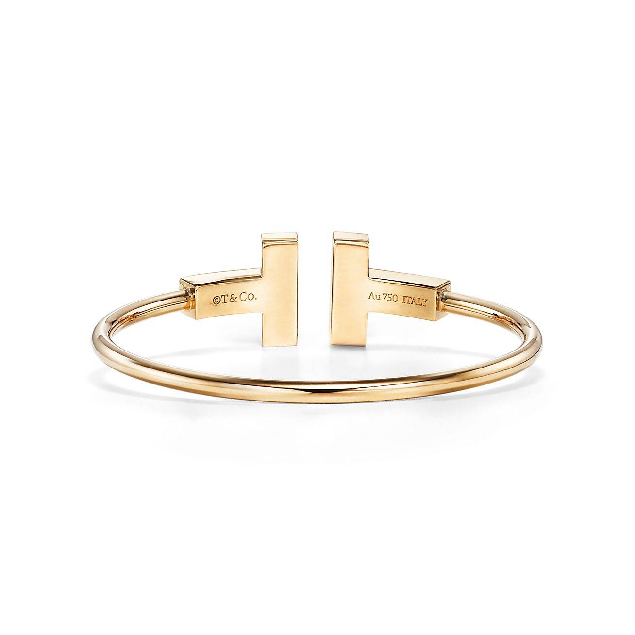 TIFFANY T WIDE WIRE BRACELET IN 18K GOLD