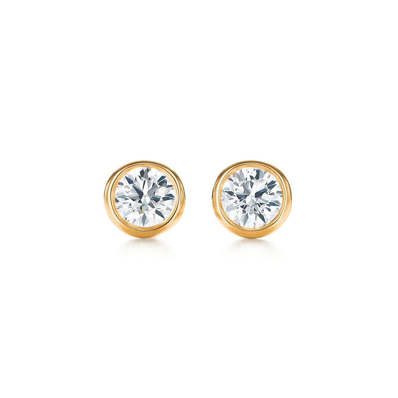 TIFFANY  ELSA PERETTI® DIAMONDS BY THE YARD® EARRINGS IN YELLOW GOLD 60017484