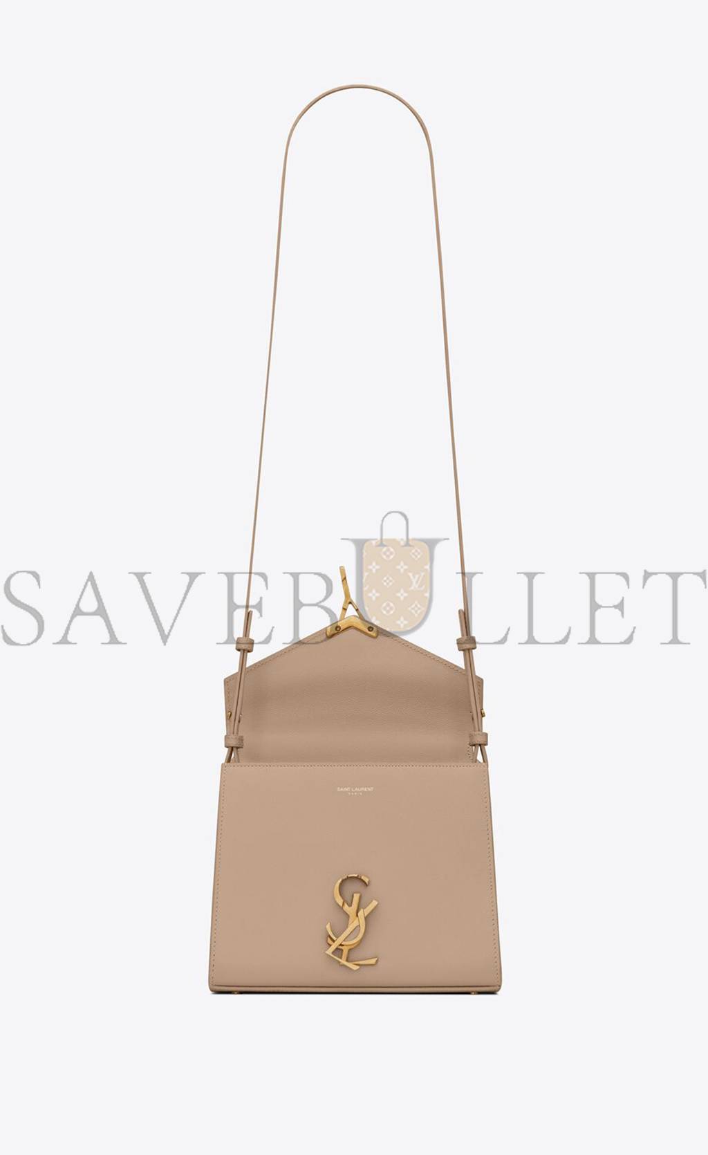 YSL CASSANDRA MINI TOP HANDLE BAG IN GRAIN DE POUDRE EMBOSSED LEATHER 623930BOW0W2721 (20*16*7.5cm)