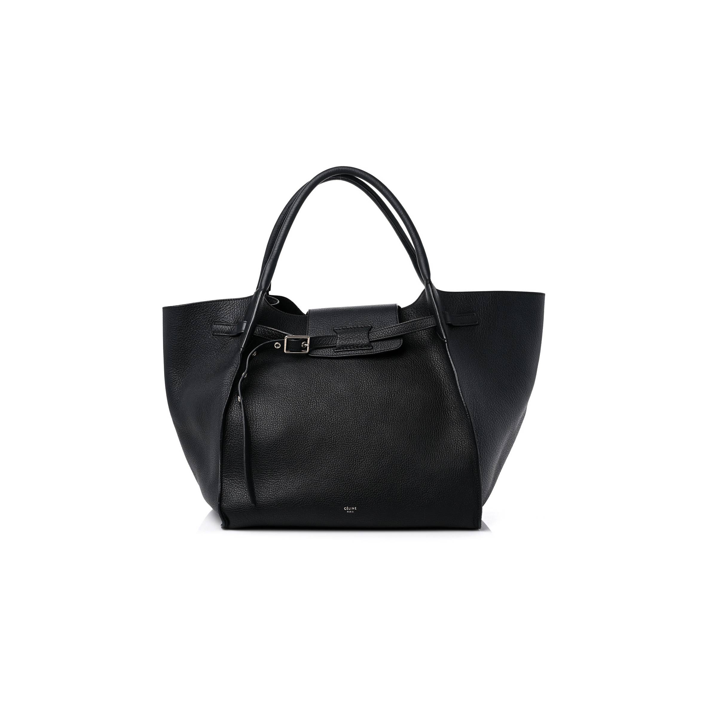 CELINE SUPPLE GRAINED CALFSKIN MEDIUM BIG BAG BLACK (32*32*29cm)