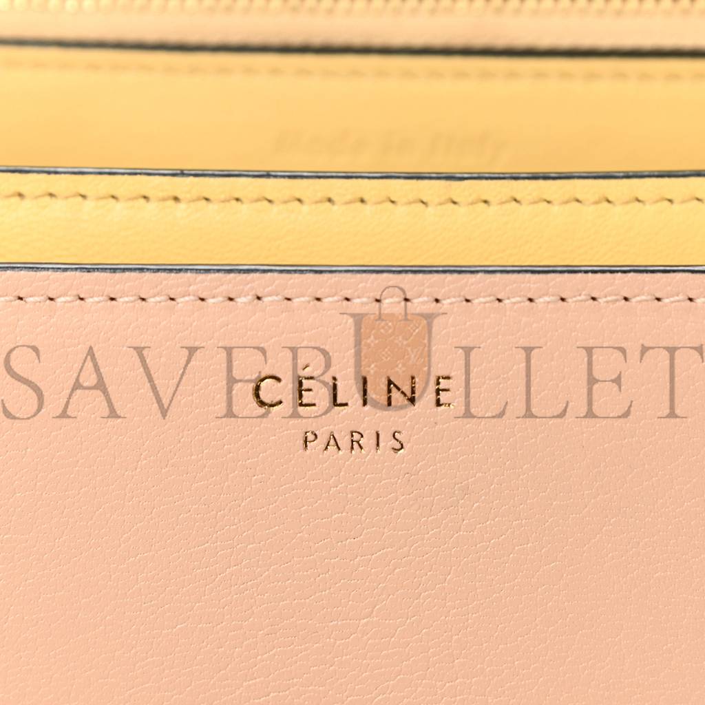 Goatskin CELINE GOATSKIN MEDIUM CLASSIC BOX FLAP BAG DUNE (23*18*6cm) Box Flap Bag Dune