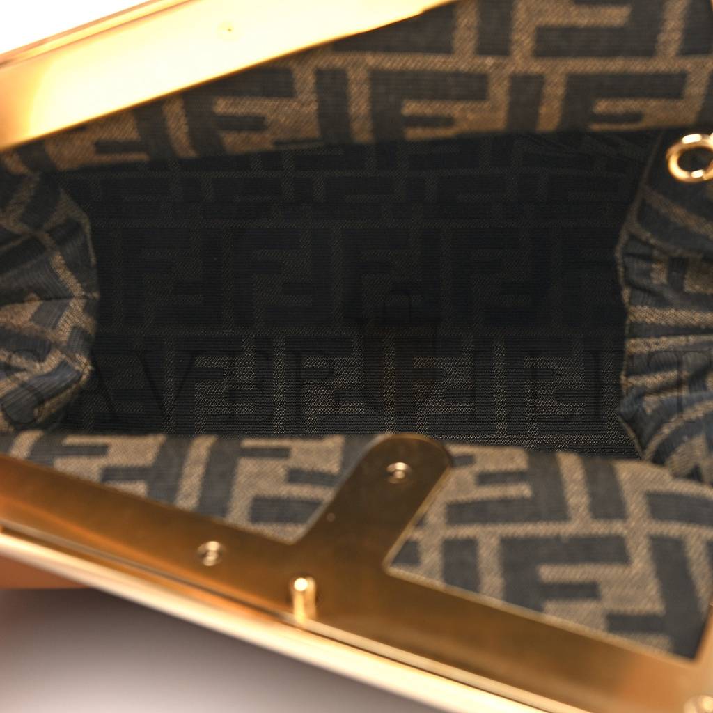 FENDI SHINY NAPPA MEDIUM FENDI FIRST CARAMELLO (30*25*10cm)