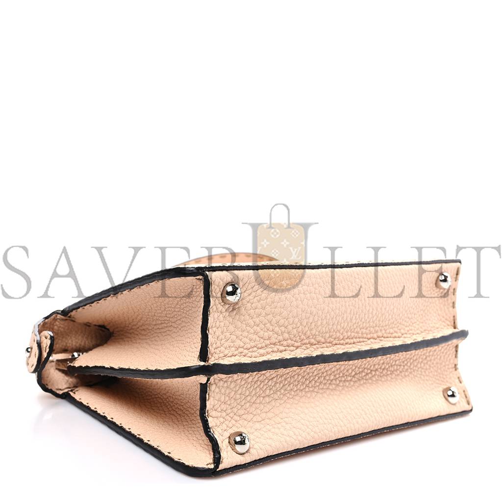 FENDI CUOIO ROMANO SELLERIA CHAMOIS SMALL PEEKABOO I SEE U SATCHEL CIPRIA (27*20*11cm)